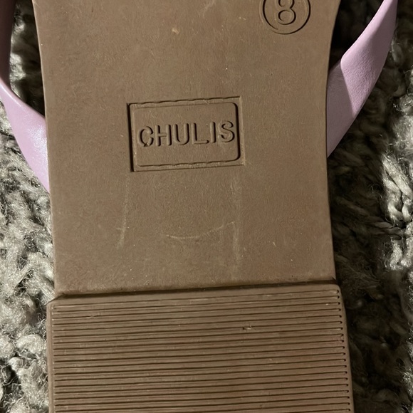 🚺🆕CHULIS LAVENDER FLIP FLOPS SIZE 8 - Picture 6 of 7